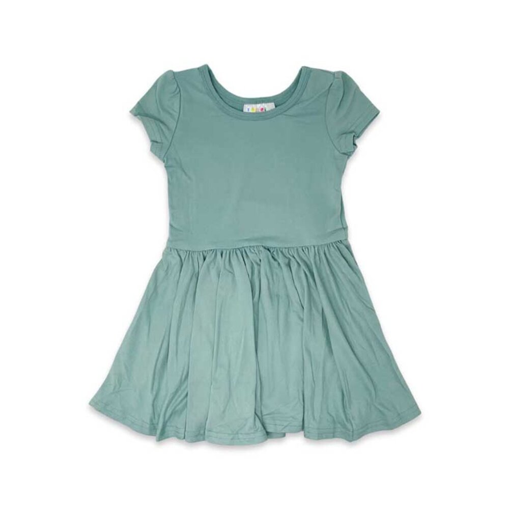 DotDotSmile Size 3/4 Classic Cap Dress - NWT Surf Blue Color 👗Twirly Dress👗